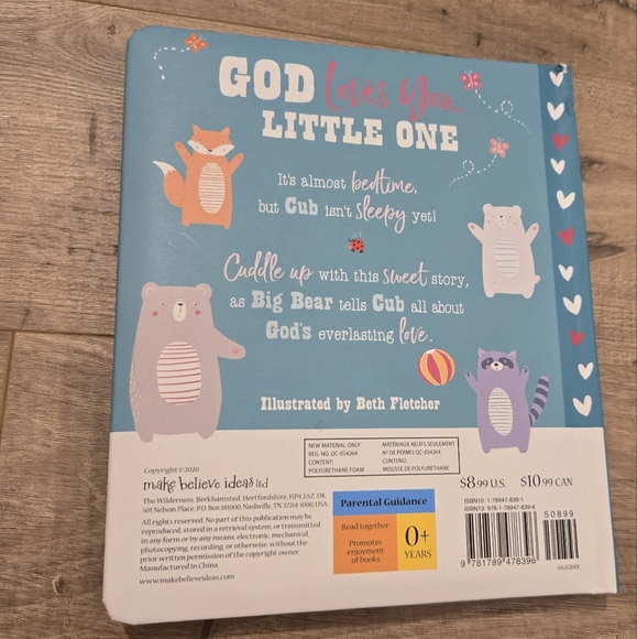 3/$15 NWT God Loves You, Little One‎ Board Book Baby Board Book - Picture 6 of 7